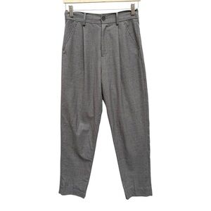 Gentle Herd Pleated High Waist Tapered Leg Wool Blend Trouser Pants Size Small